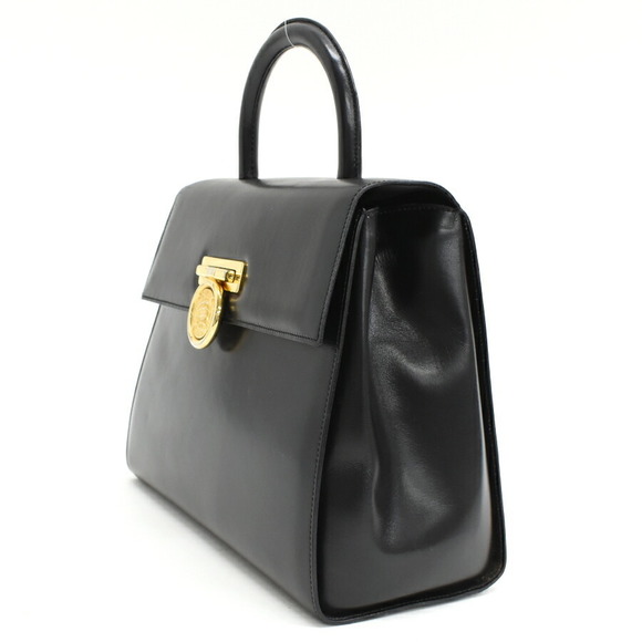 Celine Leather Top Handle Handbag Black - Picture 2 of 9